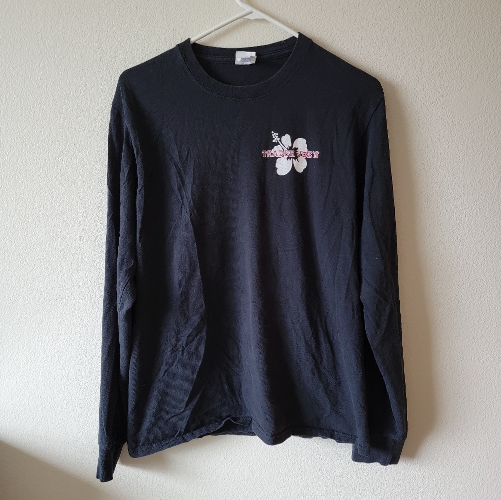 Medium Trader Joe's Black Long Sleeve Shirt
